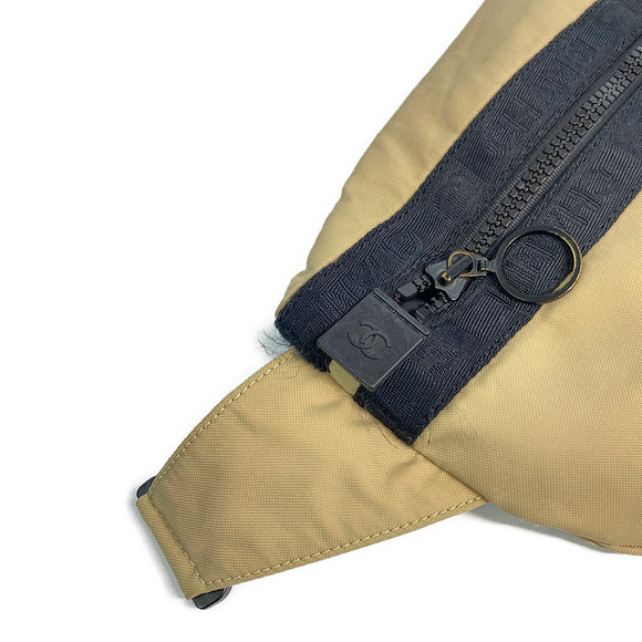 CHANEL Sportsline Nylon Shoulder Bag Beige - Picture 5 of 10